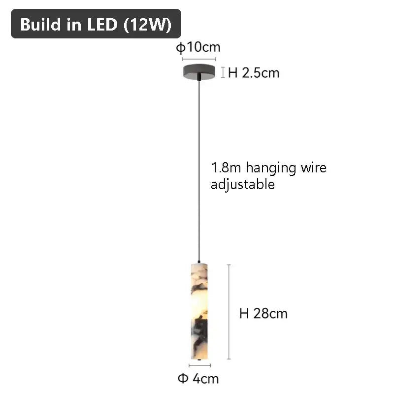 Luxury Black Marble Hanging Lamp ChandeliersLife®