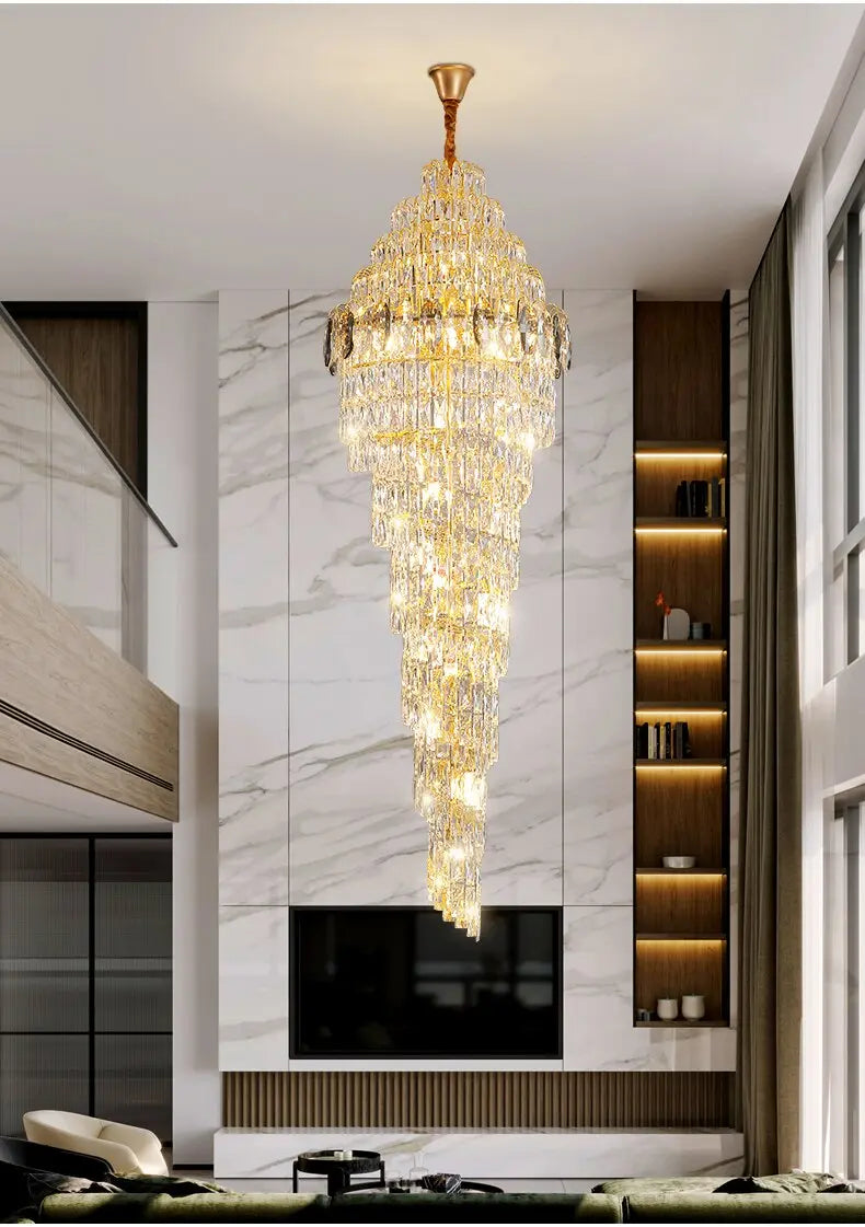 Luxury High Ceiling Long Chandelier ChandeliersLife®