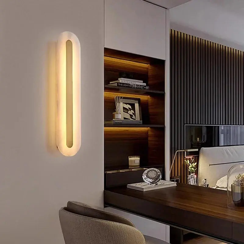 Gold Marble Wall Bedroom Lamp