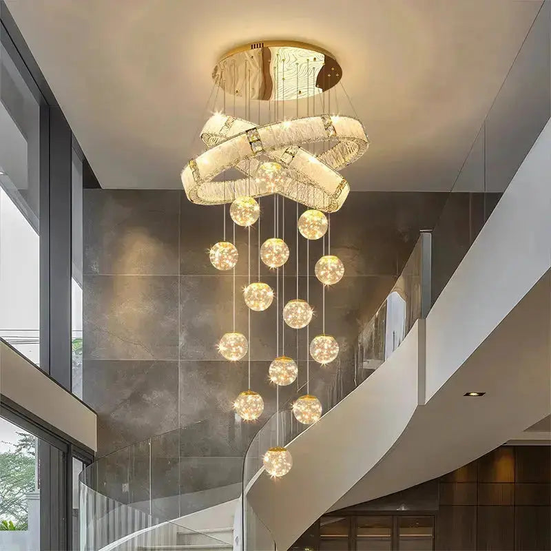 Modern Home Decor Led Staircase Chandeliers ChandeliersLife®