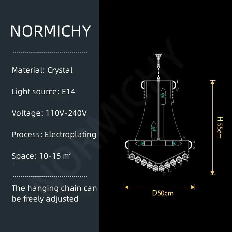 Elegant Crystal Chandelier ChandeliersLife®