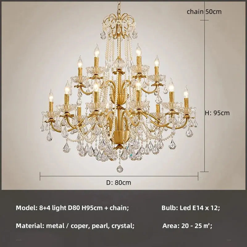 French Luxury Candle Chandelier ChandeliersLife®