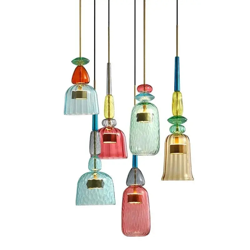 Modern Glass Colorful Hanging Lamps ChandeliersLife®
