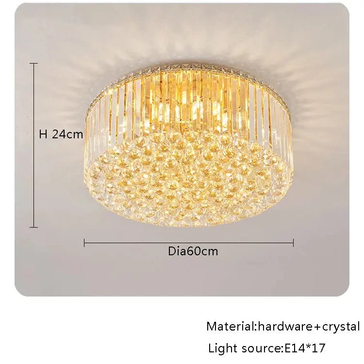 Modern Round Crystal Fixture ChandeliersLife®