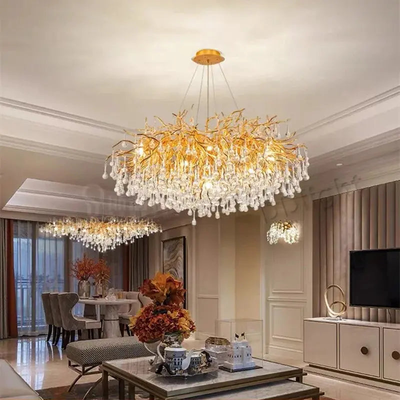 Unique Luxury Crystal Ceiling Chandelier ChandeliersLife®