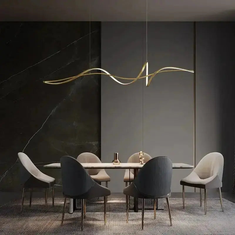 Ribbon Shape Design Dining Island LED Chandelier ChandeliersLife®