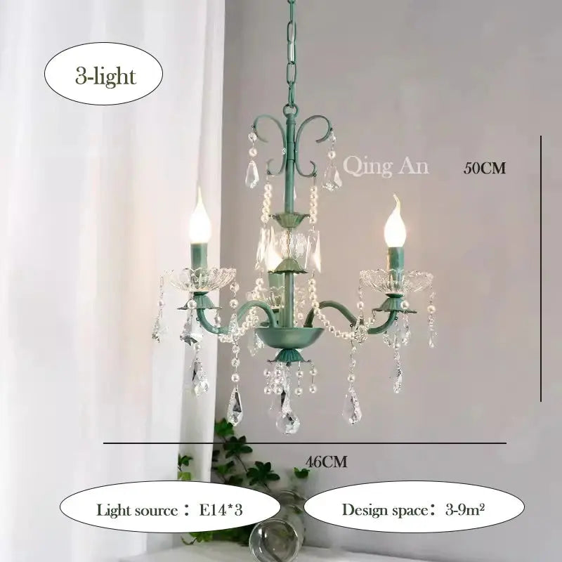 Crystal Green Glass Chandeliers ChandeliersLife®