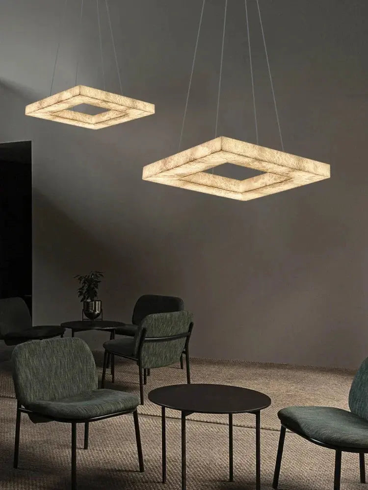 Luxury Marble Lighting Square Chandeliers ChandeliersLife®