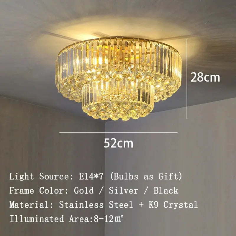 Luxury Crystal Classical Ceiling Light Fixtures ChandeliersLife®