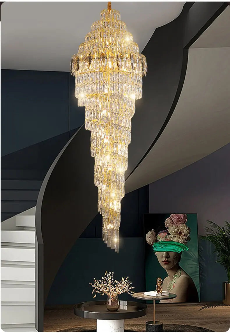 Luxury High Ceiling Long Chandelier ChandeliersLife®