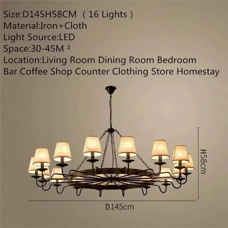 Industrial Retro Decor Chandelier ChandeliersLife®