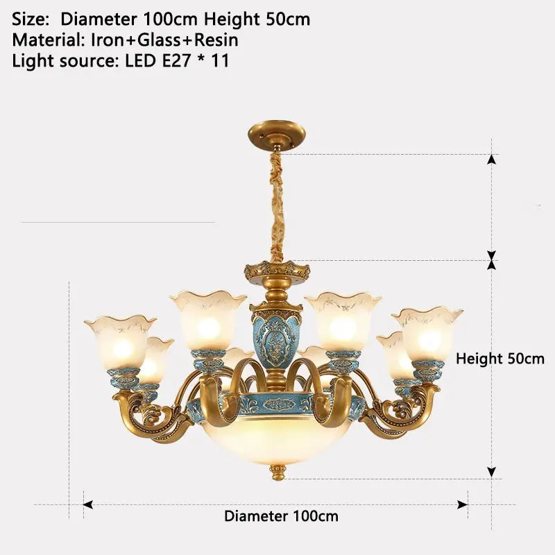 European Chandelier Mid Century Modern Lighting