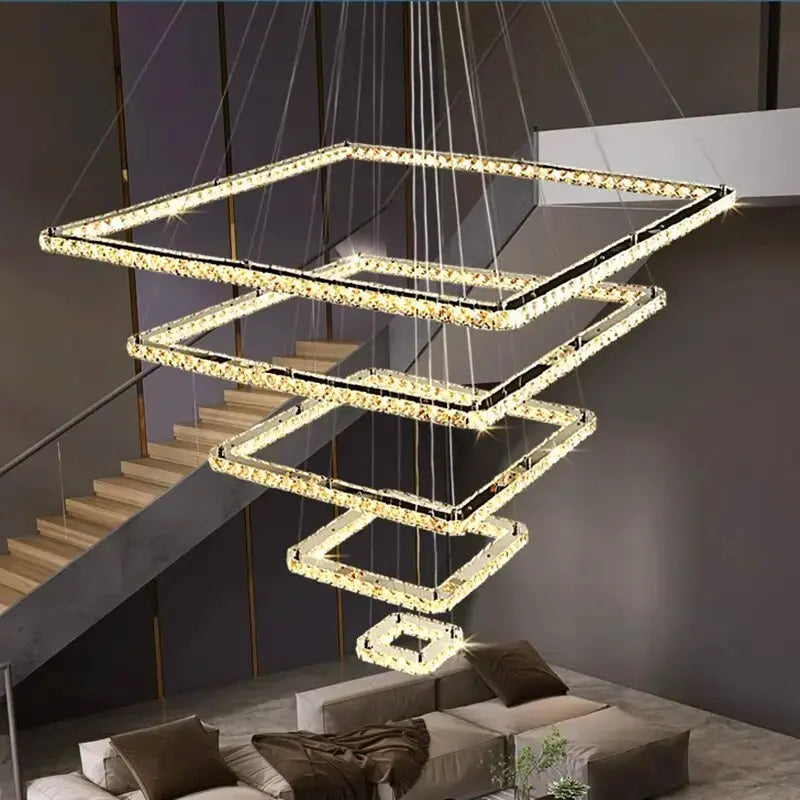 Modern Crystal Square Pendant Light ChandeliersLife®