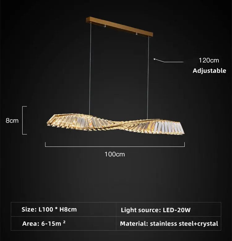 One Spiral Luxury Chandelier ChandeliersLife®