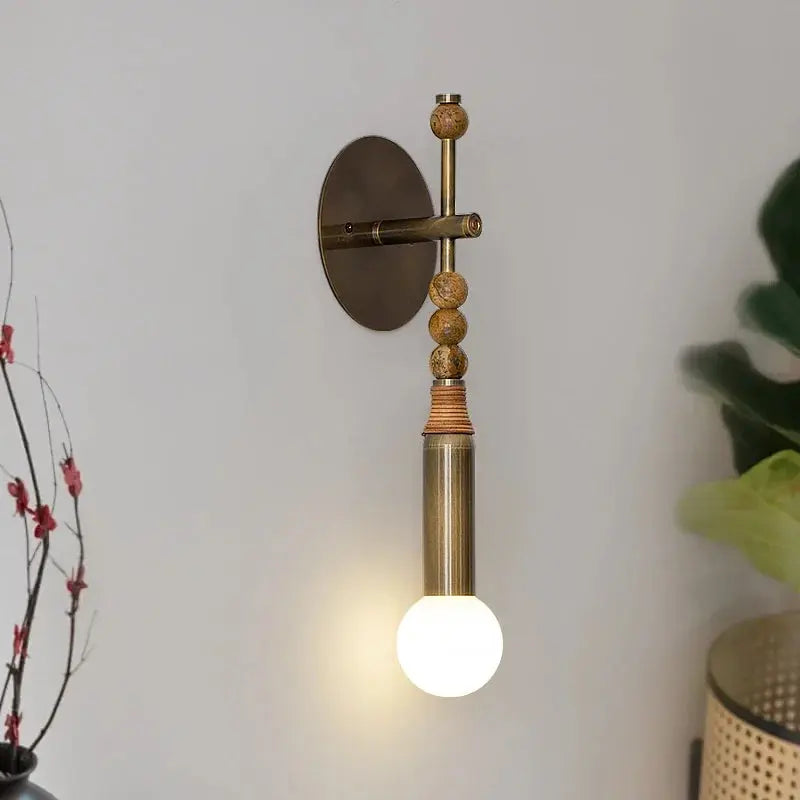 Valenne Antique Brass Wall Light
