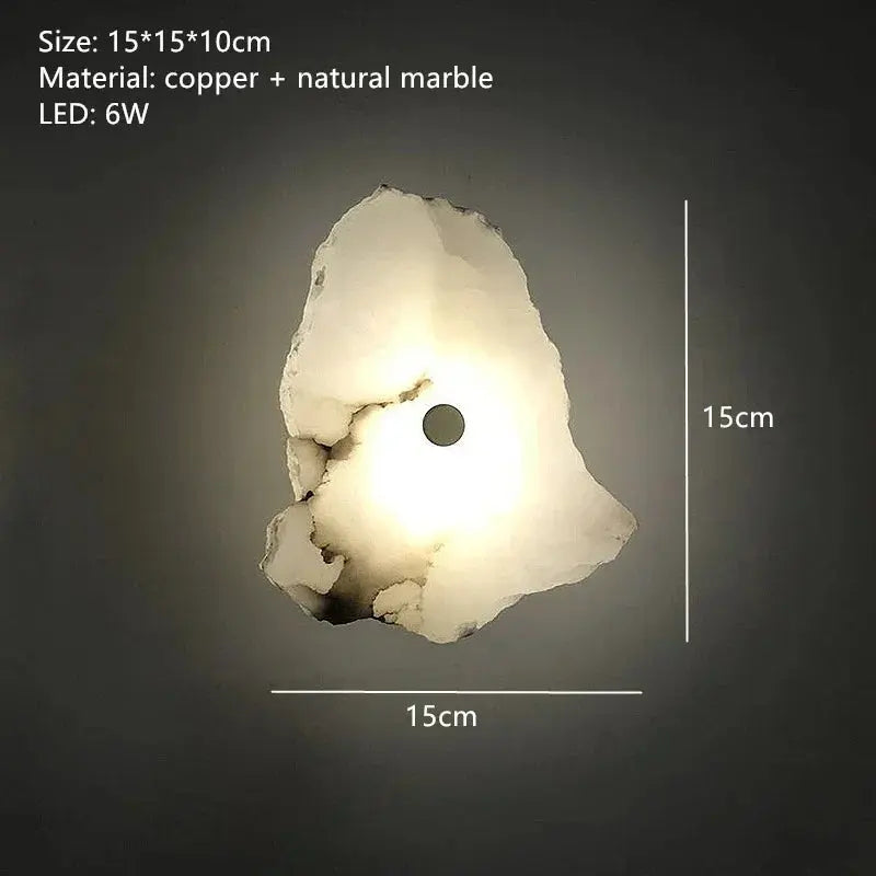 Round Ceiling Marble Wall Lights