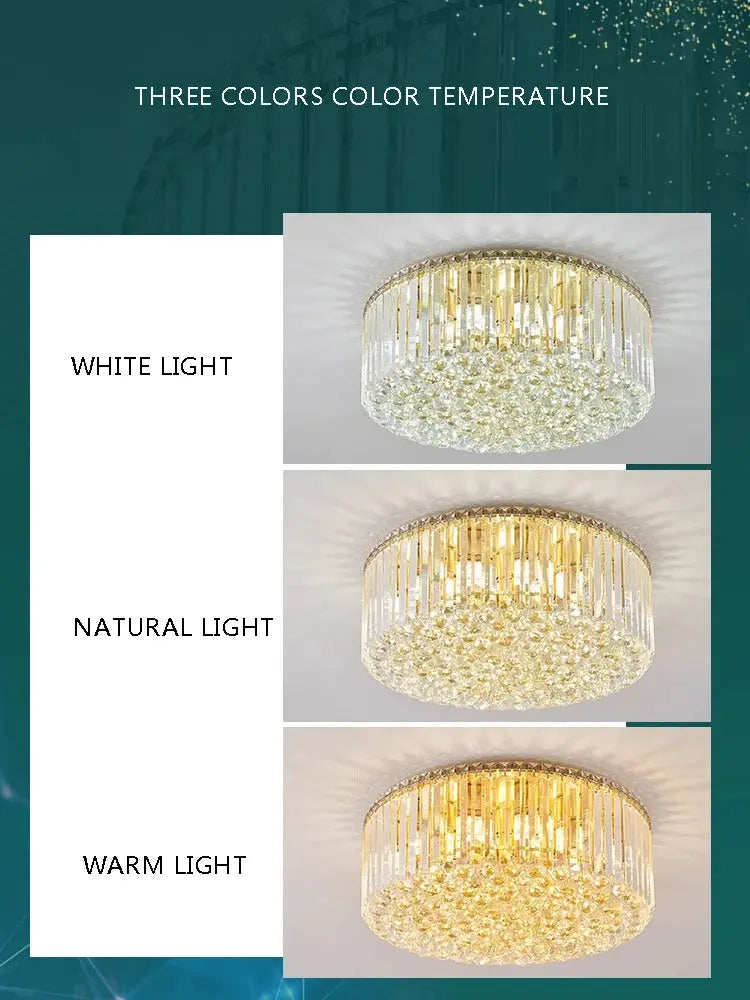 Modern Round Crystal Fixture ChandeliersLife®