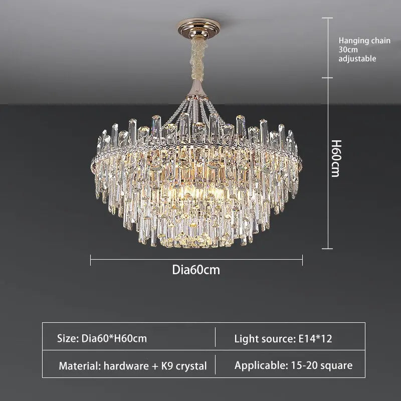 New Modern Light Crystal Chandelier ChandeliersLife®