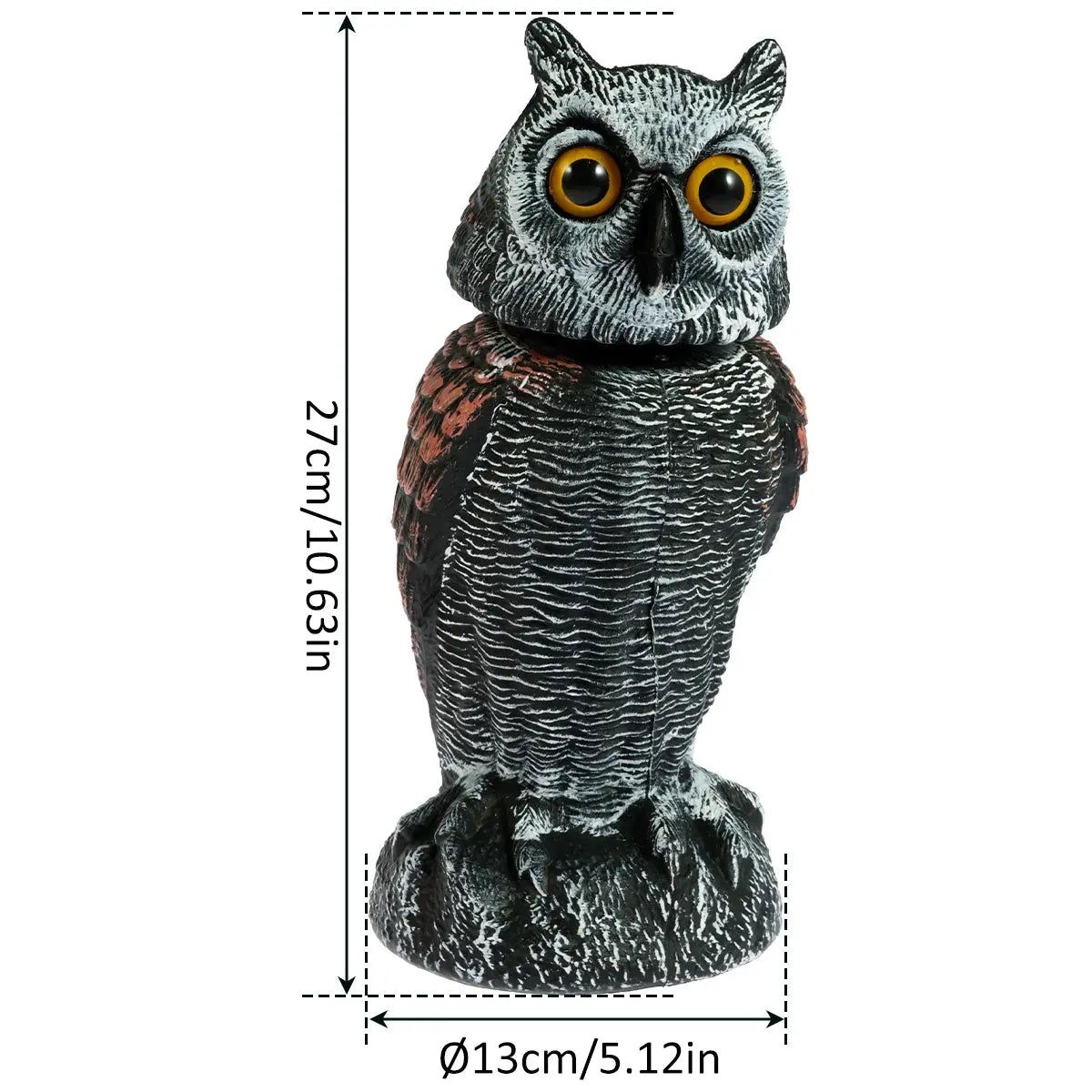 Owl Decoy Light for Outdoor Garden Yard Bird Repellent ChandeliersLife®