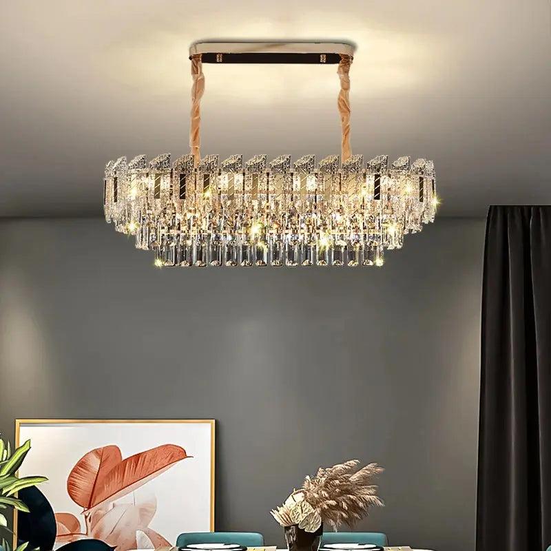 Crystal Hanging Living Room Chandelier ChandeliersLife®