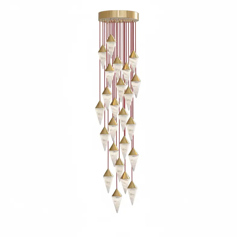Modern Alabaster Cone Cluster Chandelier ChandeliersLife®