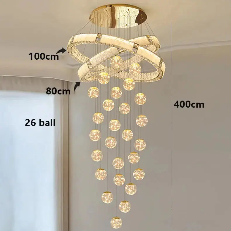 Modern Home Decor Led Staircase Chandeliers ChandeliersLife®