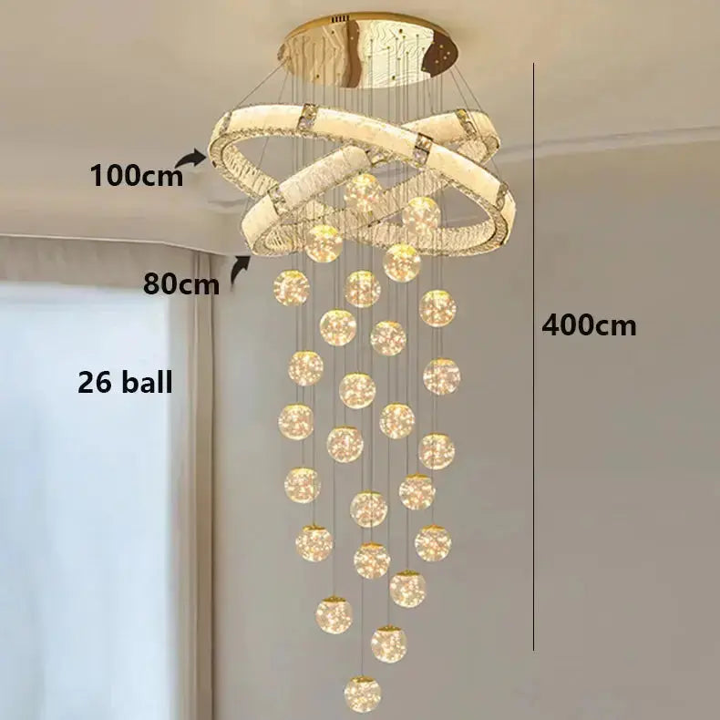 Modern Home Decor Led Staircase Chandeliers ChandeliersLife®