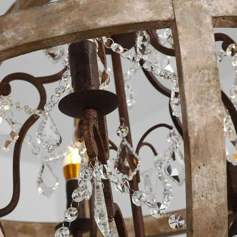 Farmhouse Wooden Rustic Hanging Light Fixtures ChandeliersLife®
