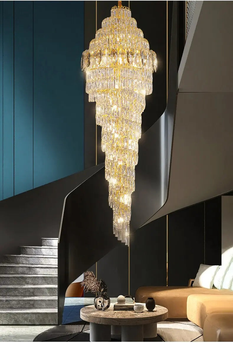 Luxury High Ceiling Long Chandelier ChandeliersLife®
