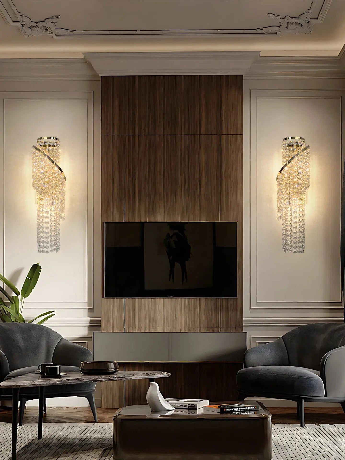 Entrance Luxury Crystal Wall Lamp