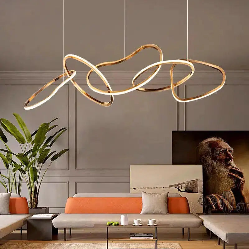 Modern Rose Gold LED Chandelier ChandeliersLife®