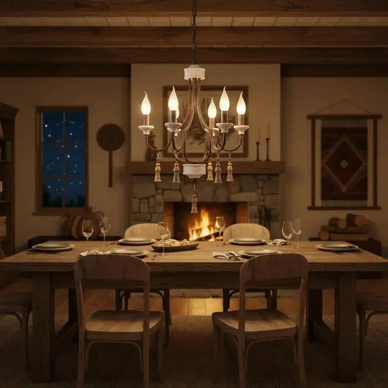 Grey French Rustic Chandelier ChandeliersLife®