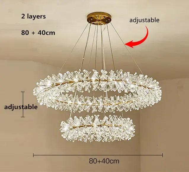 Modern Crystal Flower Pendant Chandelier ChandeliersLife®
