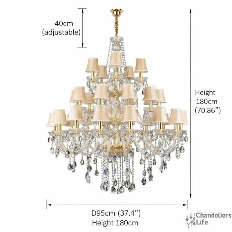 Classic 3 layers Crystal Chandelier ChandeliersLife®