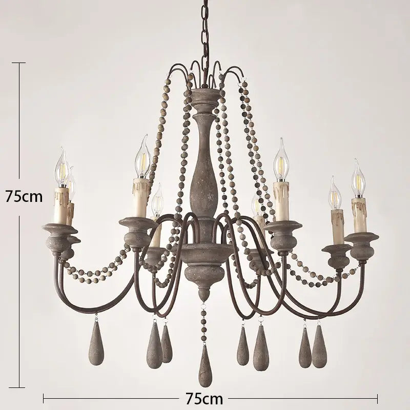 Vintage Wood Chandelier ChandeliersLife®