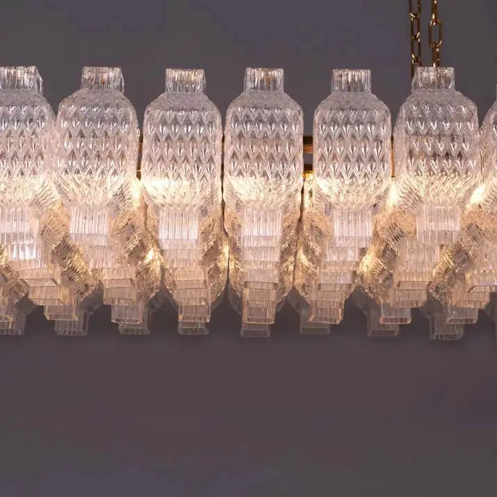 Designer Luxury Clear Glass Hanging Chandelier ChandeliersLife®