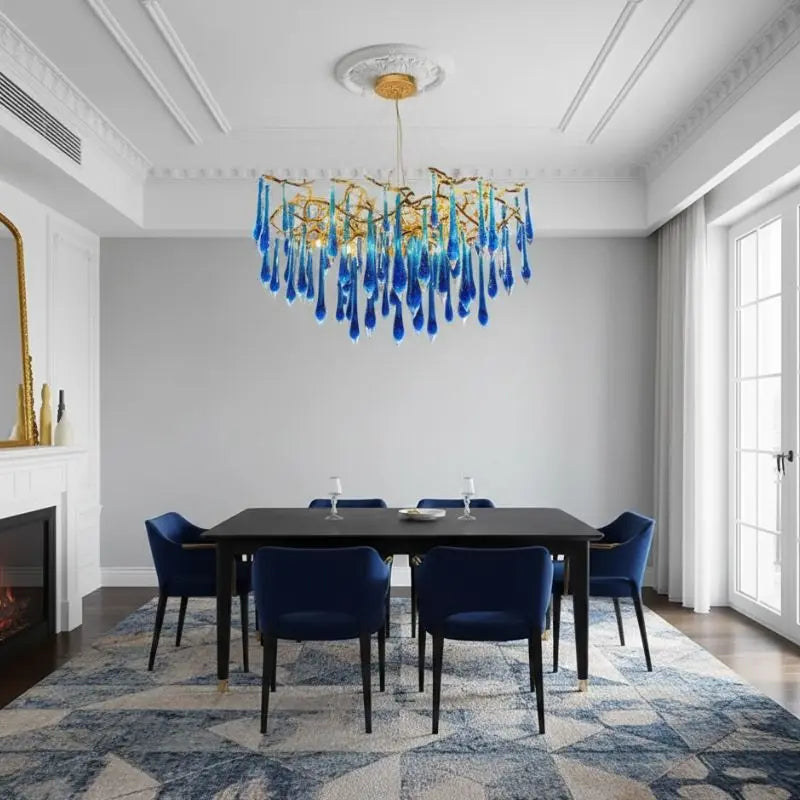 Luxury Royal Blue Crystal Lighting ChandeliersLife®