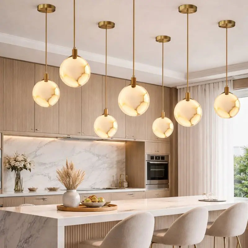 Luxury Natural Stone Pendant Lamp