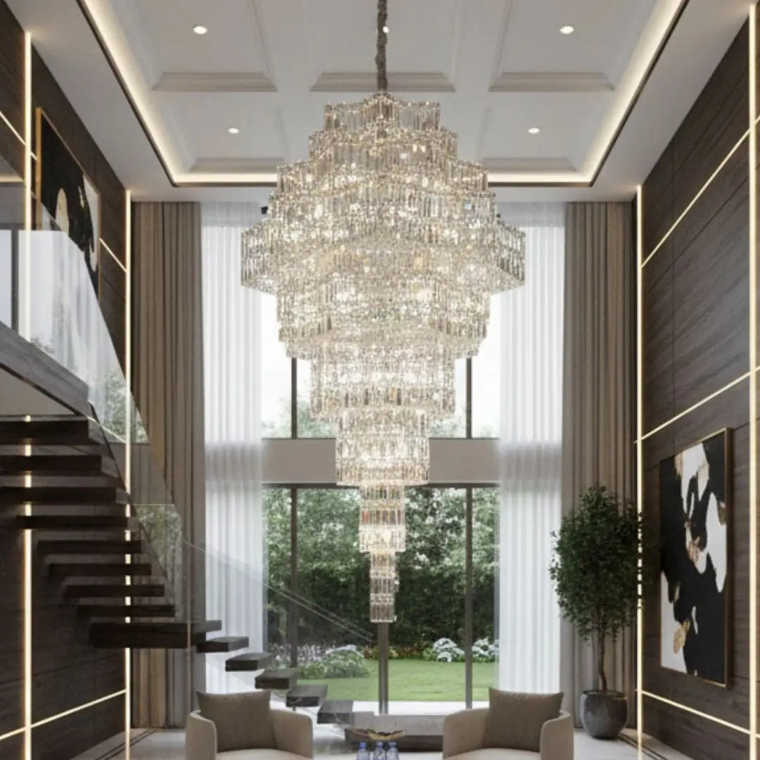 Large Chandelier Duplex Modern Mezzanine Villa ChandeliersLife®