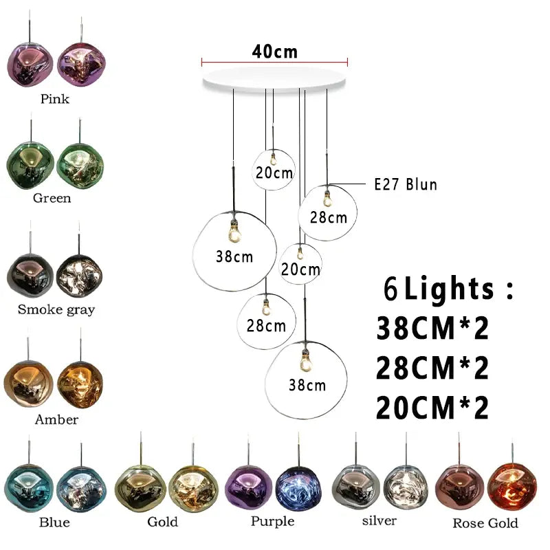 Nordic Lava Foyer Lighting ChandeliersLife®