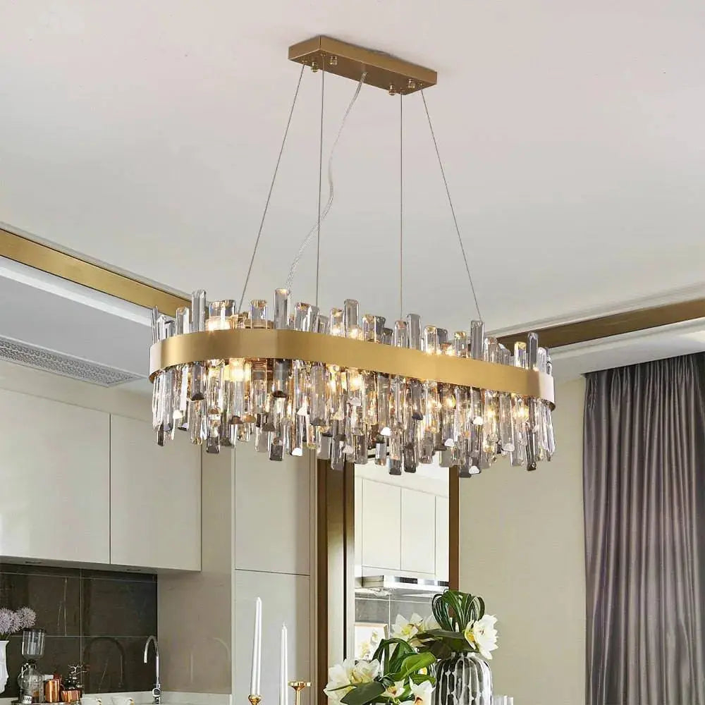 Crystal Oval Designer Chandelier ChandeliersLife®