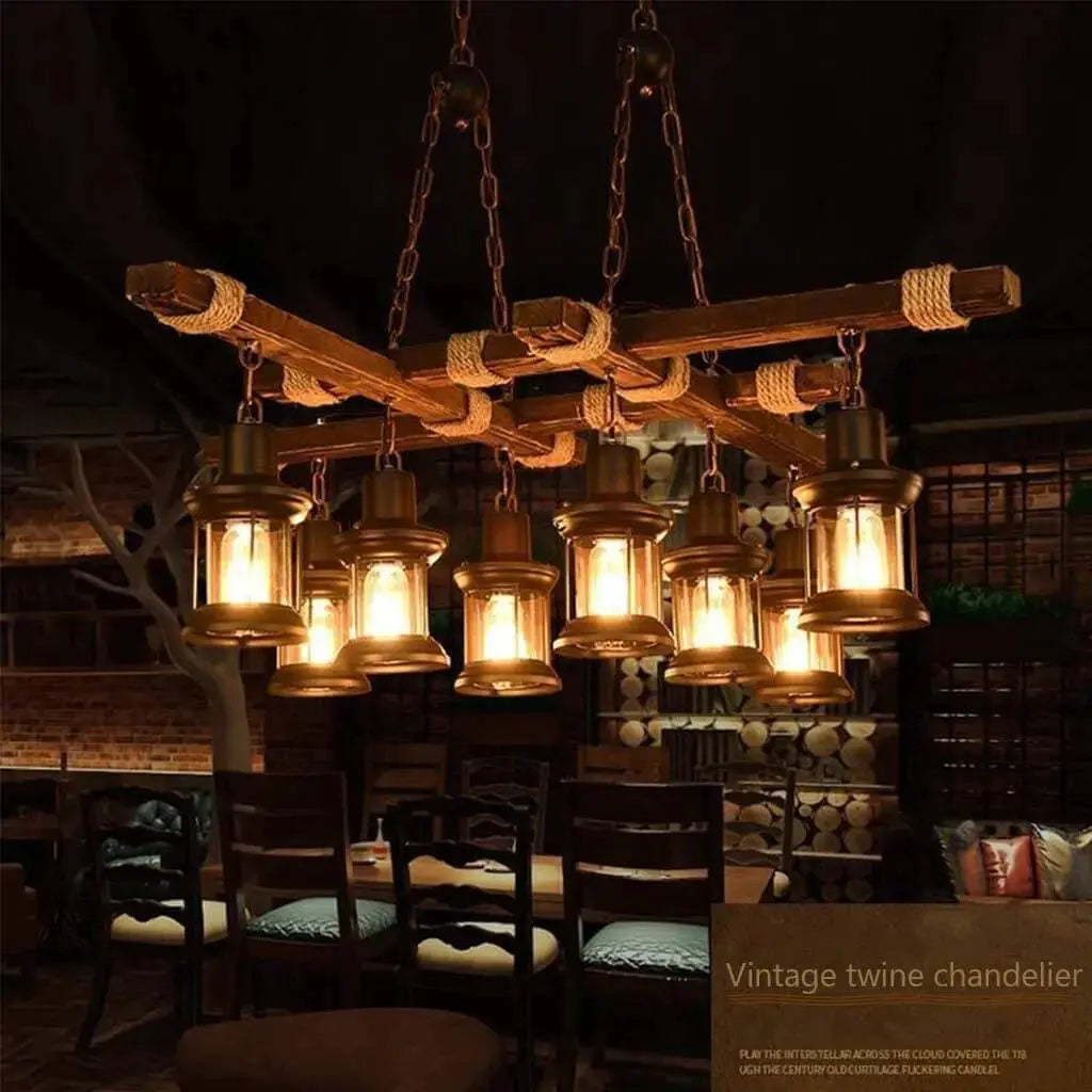Retro Wood Vintage Chandelier ChandeliersLife®