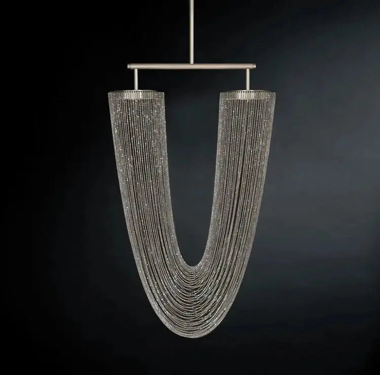 LED Retro Iron Chain LED Chandelier ChandeliersLife®