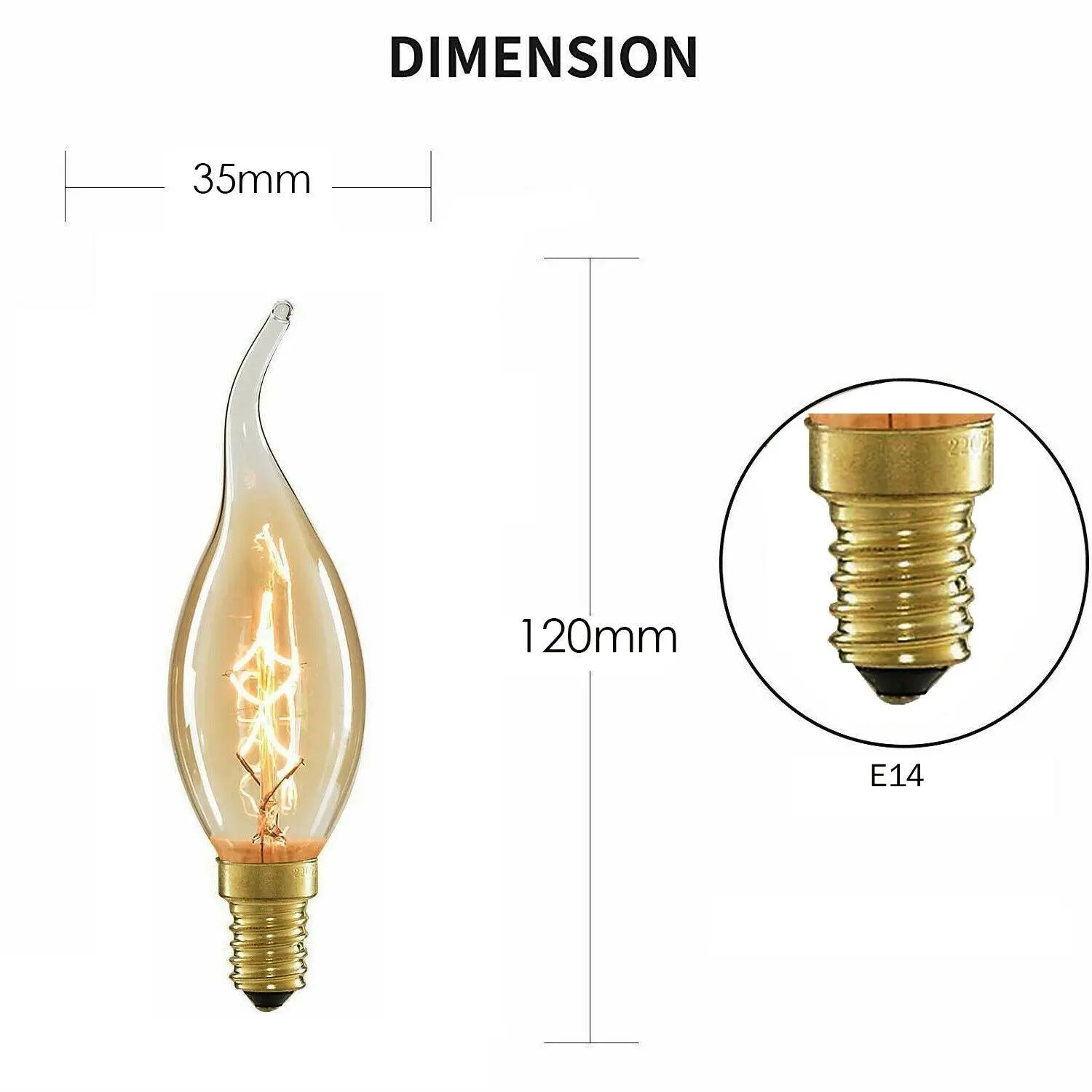 E14 Antique Filament Light Bulb LEDSone