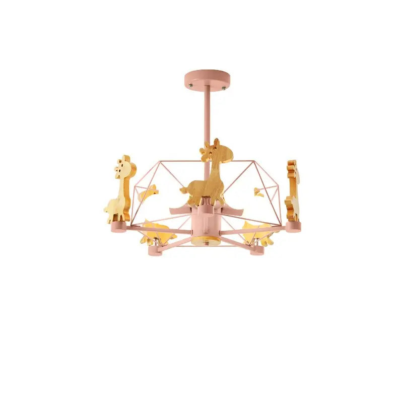Wood Horse Kids Chandelier ChandeliersLife®