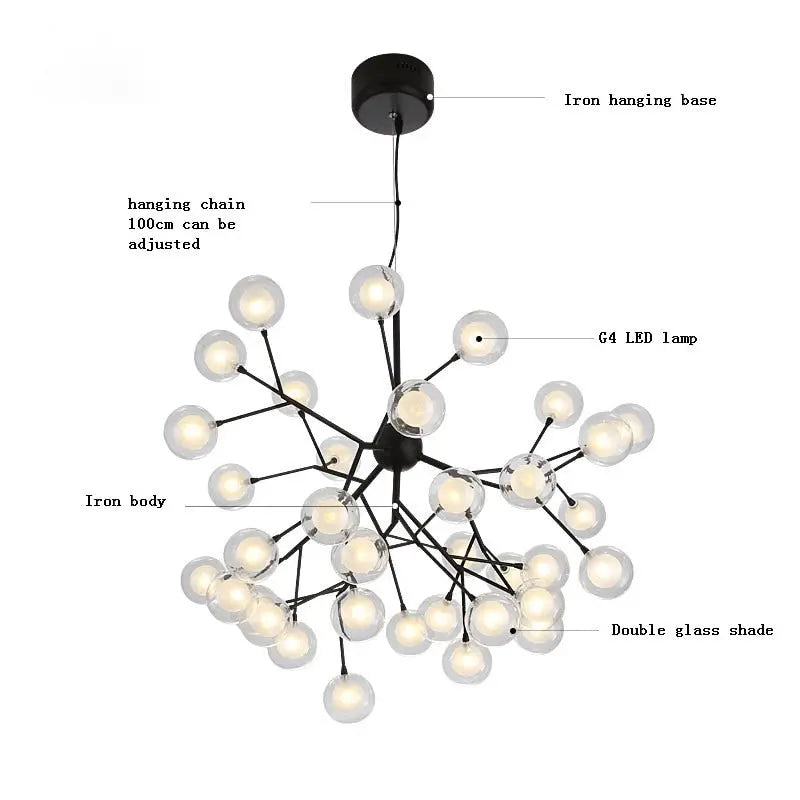 Modern LED Firefly Sputnik Chandelier ChandeliersLife®