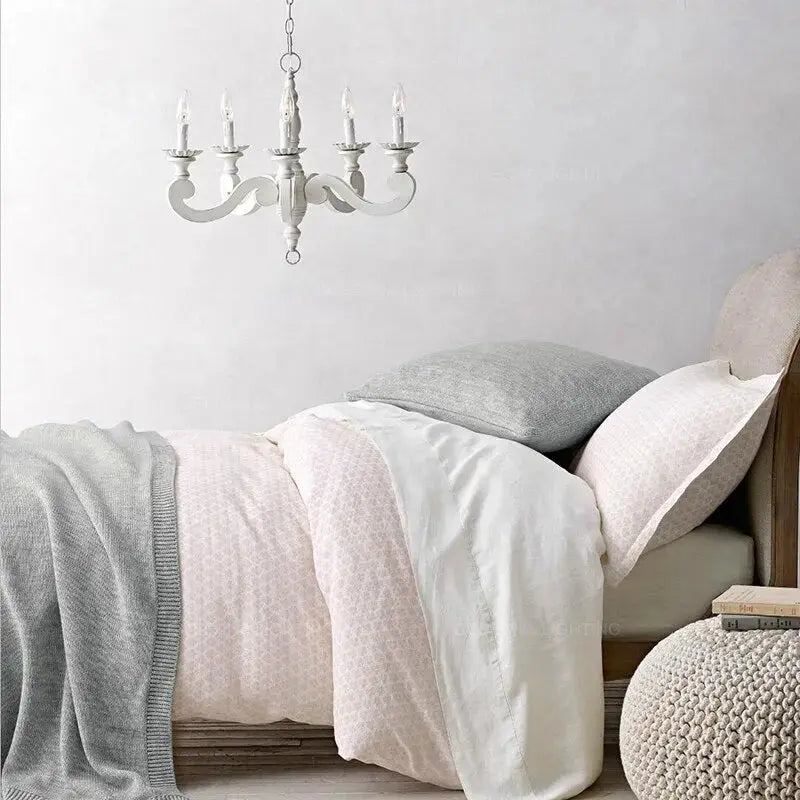 White Wood Chandeliers ChandeliersLife®