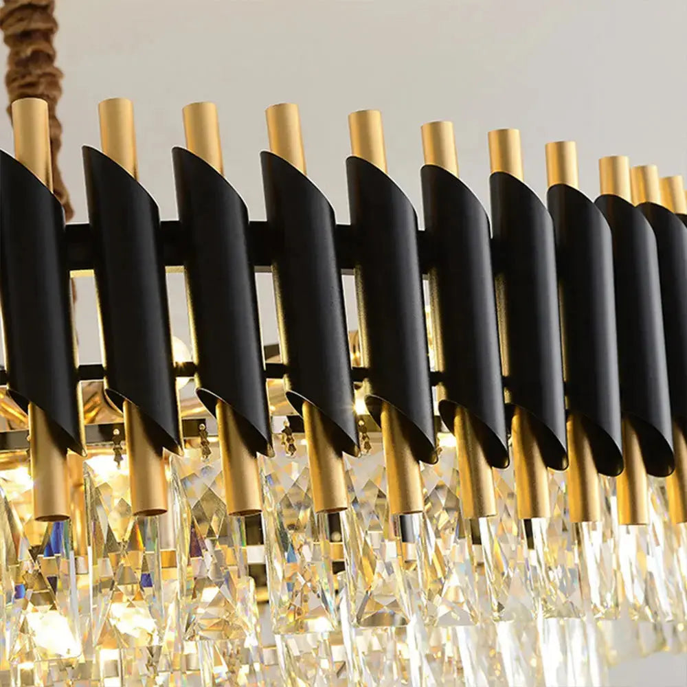 Crystal Black Copper Chandelier ChandeliersLife®