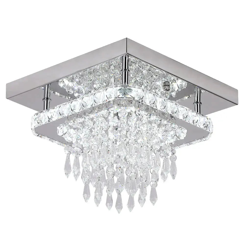 Modern Square Raindrop Ceiling Chandelier GreeLustr