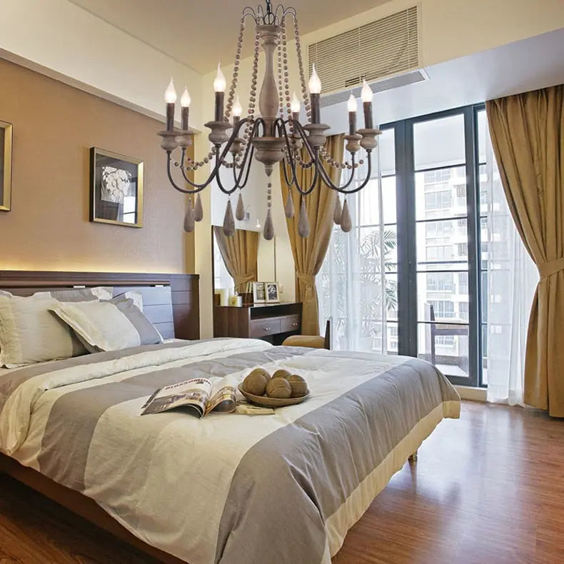 Vintage Wood Chandelier ChandeliersLife®